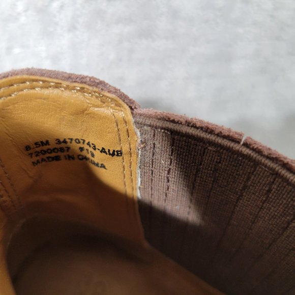 Frye And Co. Kaye Chelsea Women's Size US 8.5M Brown Suede Zip Ankle Boots. NEW - Picture 11 of 11